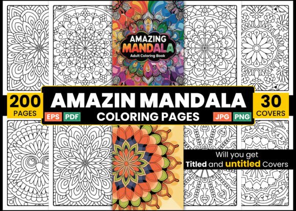 Amazing Mandala Adult Coloring Book: A Designer's Toolkit for Visual Calm