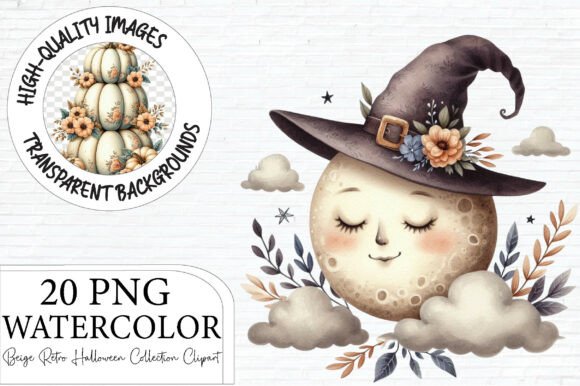 Beige Retro Halloween Collection: Vintage Charm for Modern Creations