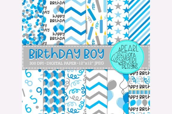 Beyond the Cake: Using Birthday Boy Digital Paper