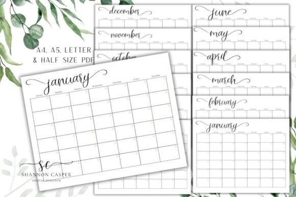 Blank Monthly Calendar Printable: Your Planning Foundation