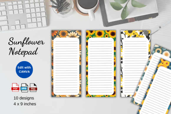 Bring Sunshine to Your Planning with a Sunflower Notepad