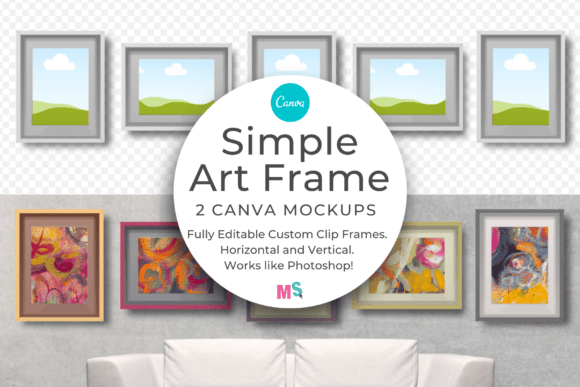 Elevate Your Designs: The Simple Art Frame Mockup for Canva