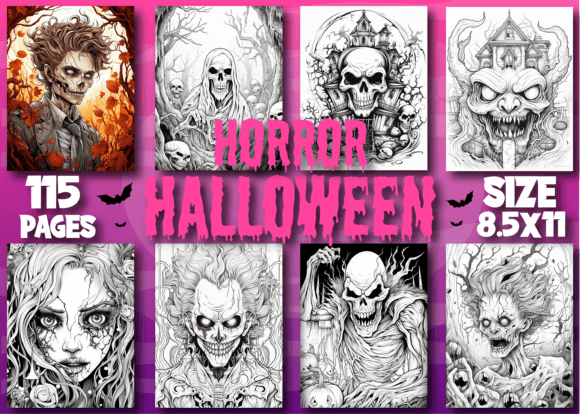 Embrace the Shadows: A Guide to Horror Halloween Adult Coloring Pages