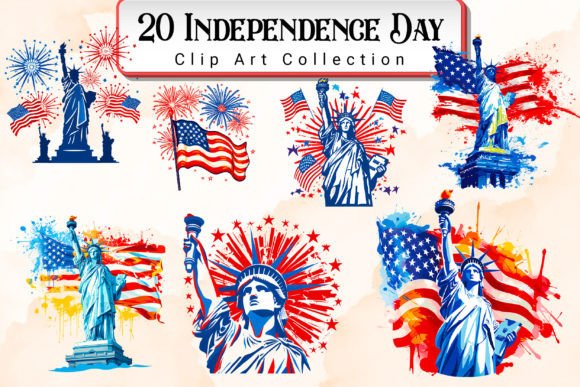 Independence Day Clipart Bundle: Your Ultimate Patriotic Design Kit