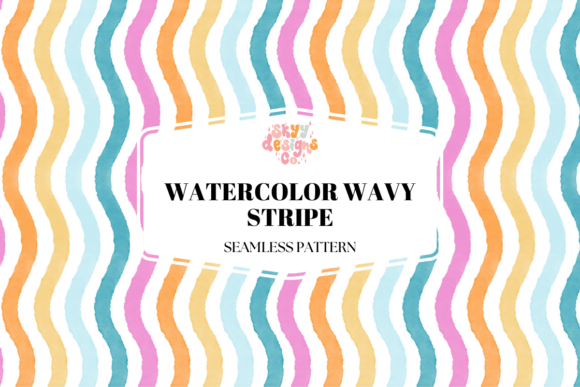 Summer Wavy Stripes Pattern: A Vibrant Design Asset