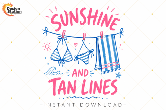 Sunshine and Tan Lines PNG: A Designer's Guide to This Playful Summer Asset
