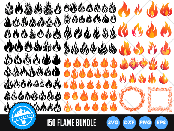 Unleash Creative Heat with the Ultimate Flame SVG Bundle