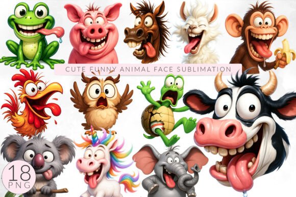 Unleash Creativity with This Funny Animal Sublimation Bundle