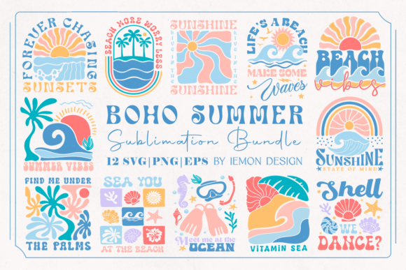 Unleash Your Creativity with a Boho Summer SVG Bundle