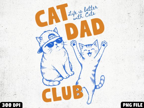 Unleash Your Inner Cat Dad with This Funny Clipart